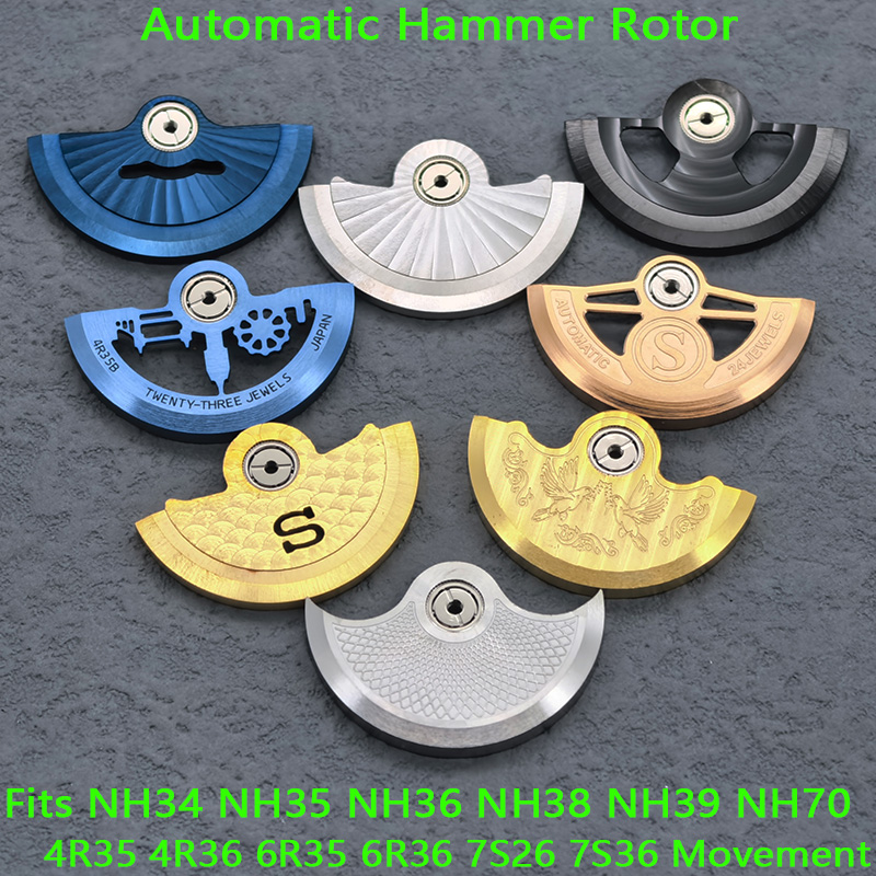 Luxury Watch Face - Rotor de movimiento personalizado NH35, Rotor