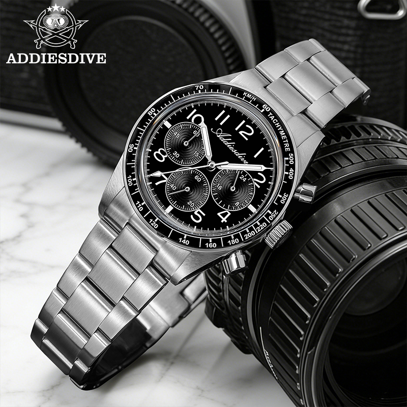 Luxury Watch Second Hand - ADDIESDVIE 2026 Relojes Cronógrafo para Hombre,