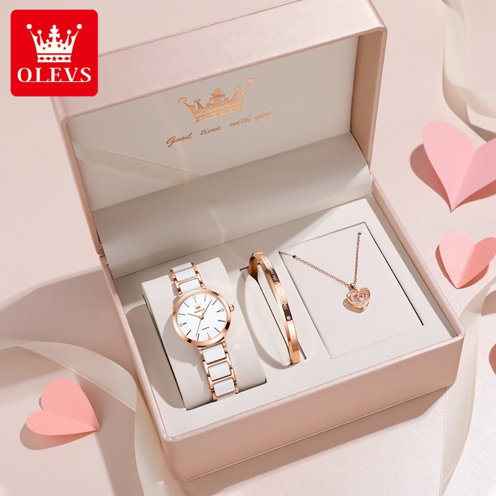 Luxury Watch Case - OLEVS Reloj de mujer 5877 Reloj