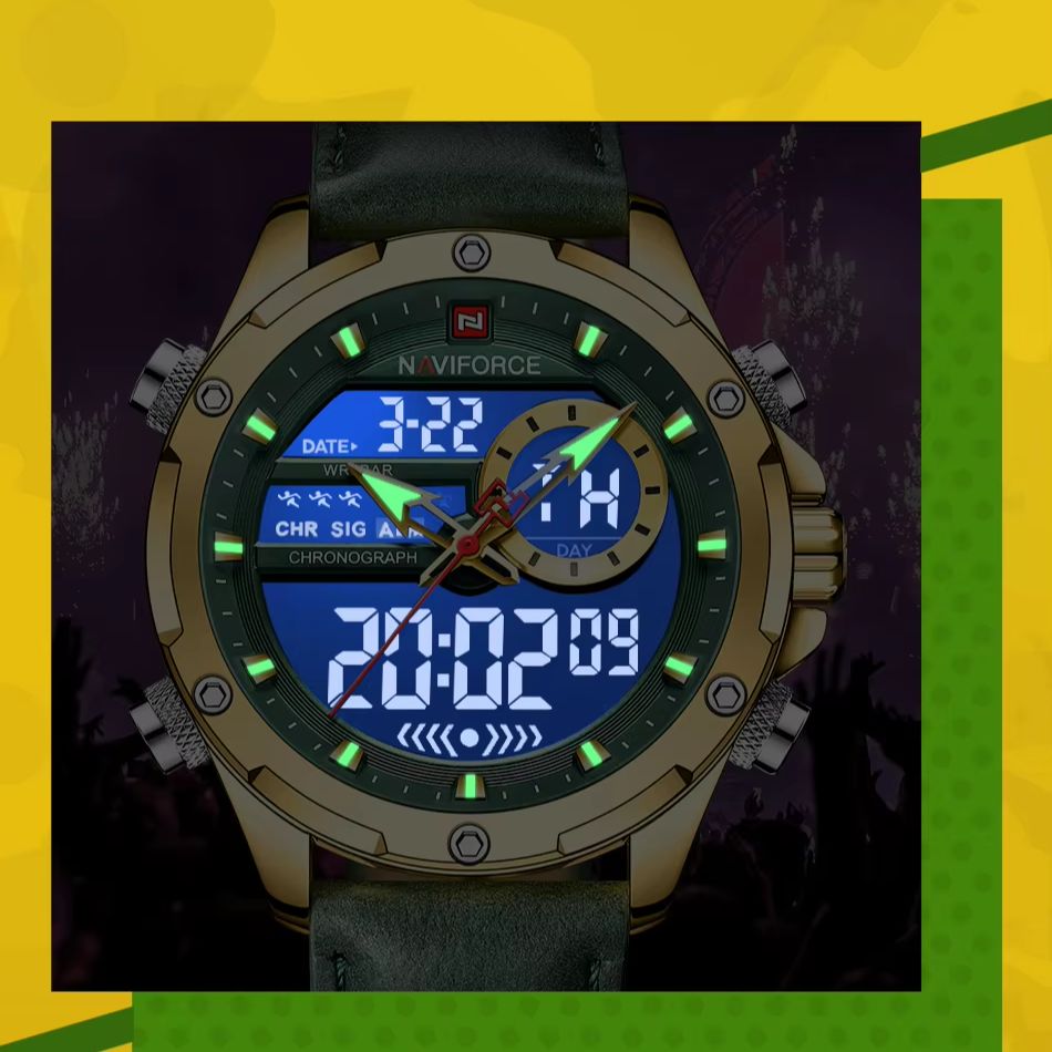 Naviforce-Reloj de pulsera de  - Luxury Watch Holder For Men reseña y precio