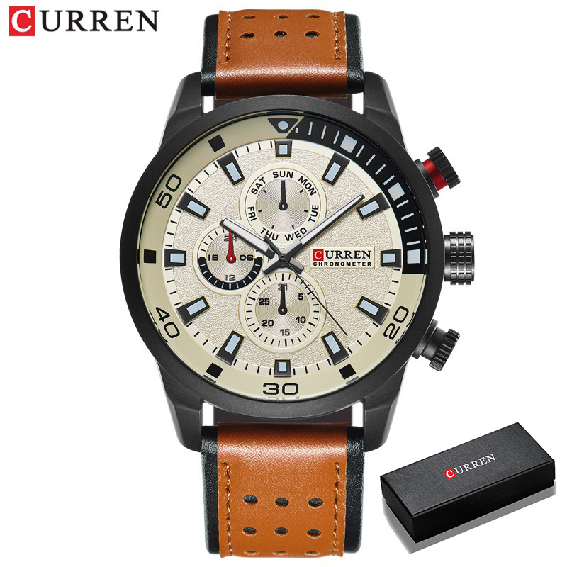 CURREN-reloj de lujo para homb - Luxury Watch Holder For Men reseña y precio