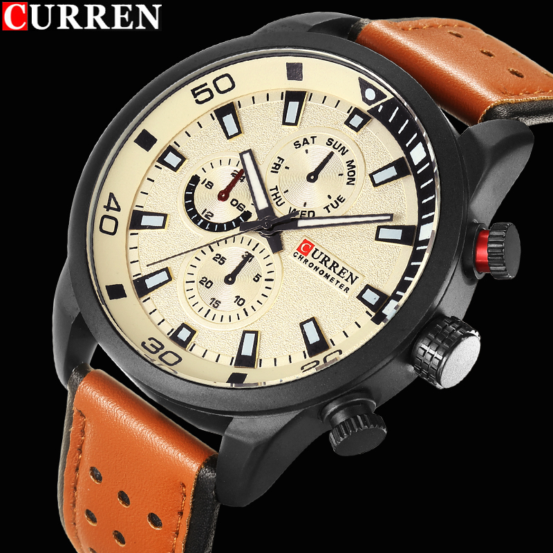 CURREN-reloj de lujo para homb - Luxury Watch Holder For Men reseña y precio