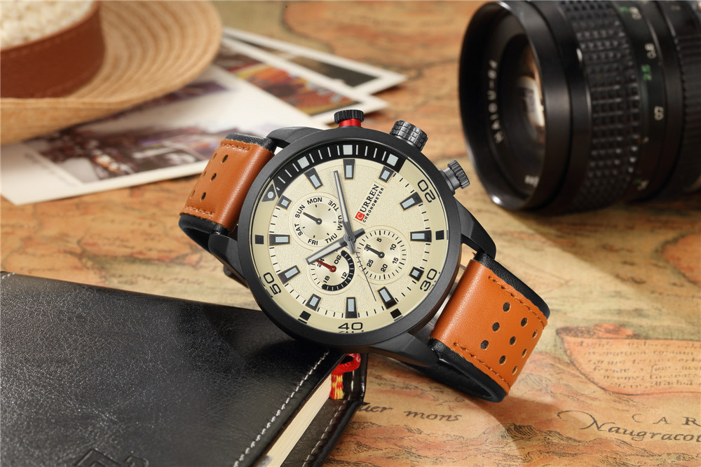 CURREN-reloj de lujo para homb - Luxury Watch Holder For Men reseña y precio