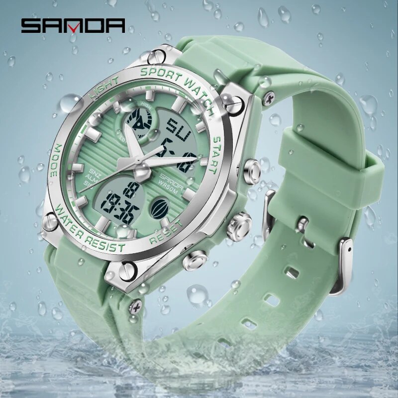 Marca SANDA, reloj Digital LED - Perpetual Calendar Watch reseña y precio