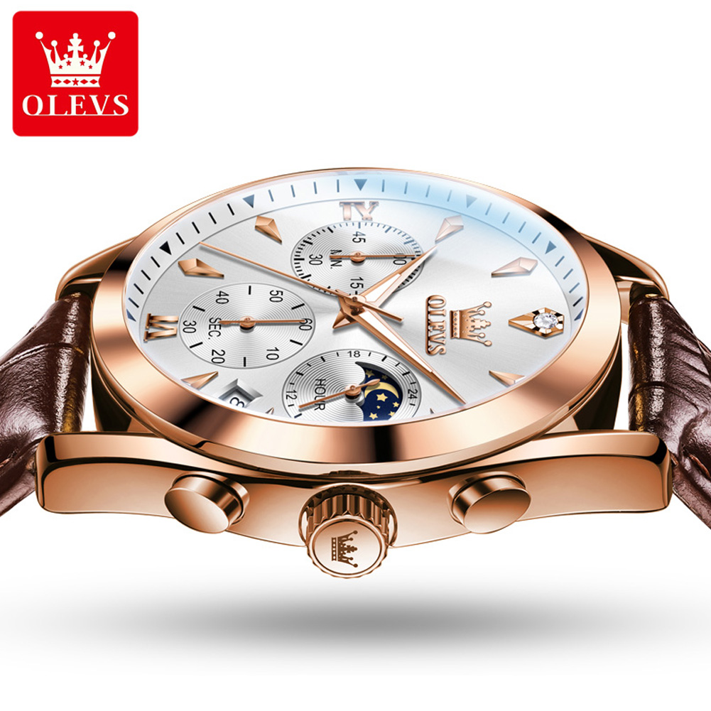 OLEVS nuevo reloj de cuarzo de - Luxury Watch Holder For Men reseña y precio