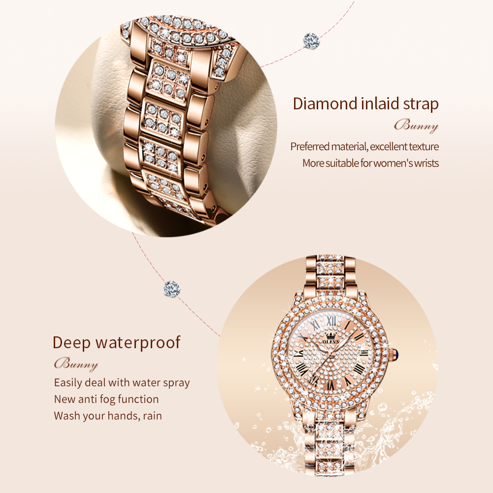 OLEVS 9943 reloj de cuarzo Ori - Luxury Watch Lady reseña y precio