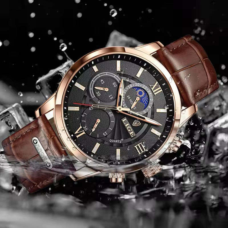 Relojes para hombre LIGE, relo - Luxury Watch Holder For Men reseña y precio